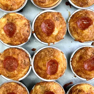 Delicious savory Binka Pizza cupcakes