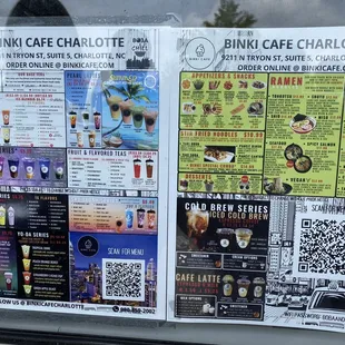 They have a menu on their window so you can see what you want before entering