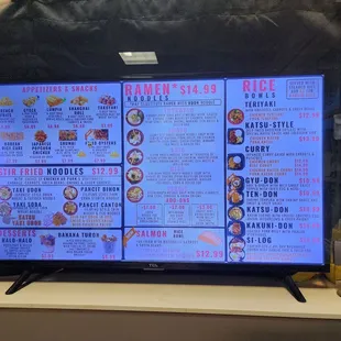 Food menu