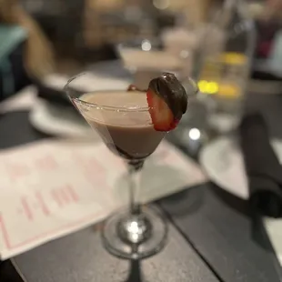 Chocolate covered Strawberry Martini