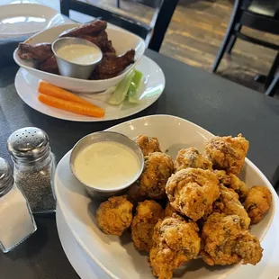 Breaded Mushrooms   Wings