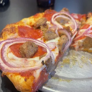 pizza, food