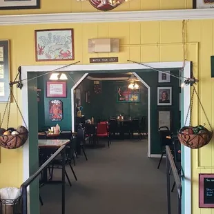 the dining area