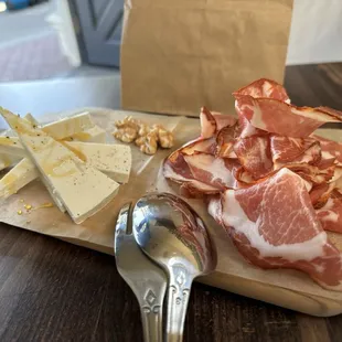 Sheep's milk ricotta, honey, coppa