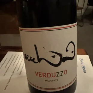 Incredible wine recommended by the owner