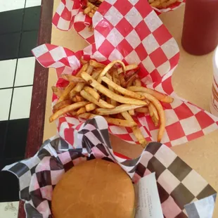 Big burger and fries!