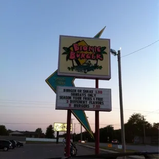 a neon sign for a restaurant