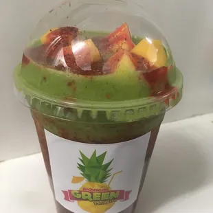 Blue Paradise with chamoy size small $5. So good!