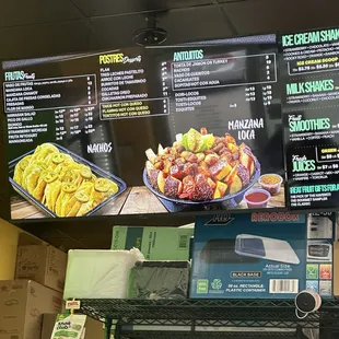 Menu as of September 2023