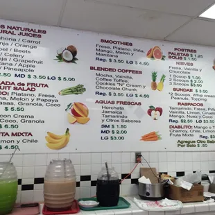 a menu for a mexican restaurant