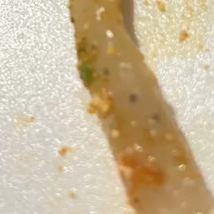 a piece of food on a plate
