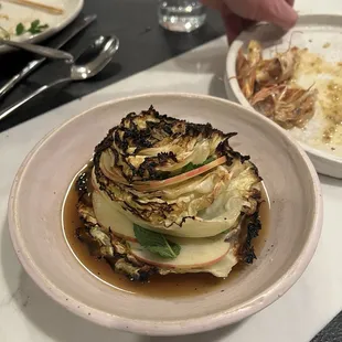 Grilled cabbage