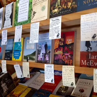 I love all of the Staff Picks notes!