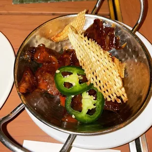 Brisket Burnt Ends - 8.5/10 bbq sauce was  I liked these alot