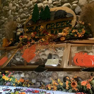 Thanksgiving buffet salad bar