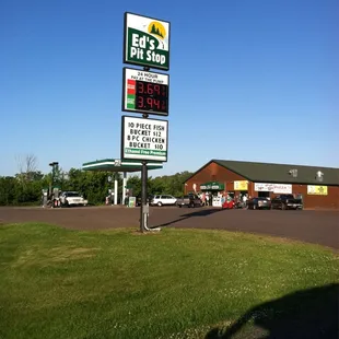 a gas station