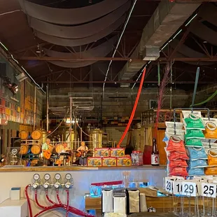 the inside of a restaurant