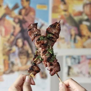 Pork skewers