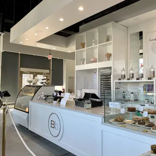 the interior of the bakery