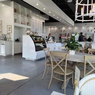 the interior of the restaurant