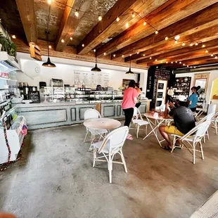 the interior of the restaurant