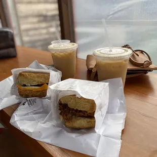 Bird Bird Bacon Sandwich and Chicken Queen Beak Sandwich