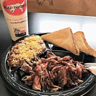 Brisket and baked beans