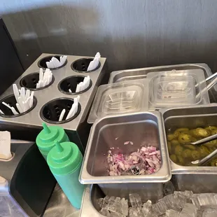 Wasabi side sauce with onions and Jalapeno