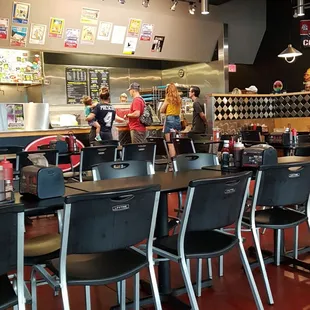 interior, sushi and sashimi