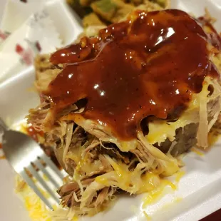 Spud with pulled pork