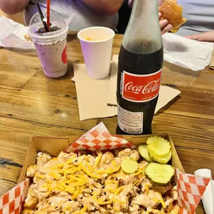 Bird Haus fries &amp; a 500 ml Mexican coke