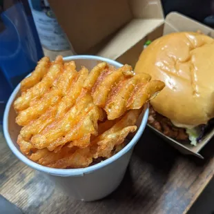 The waffle fries