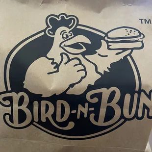 Paper bag that the food comes in