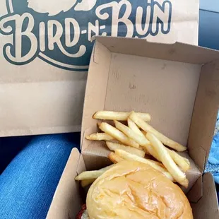 Spicy Bird - Fried Chicken Sandwich French Fries