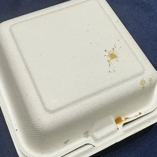 No idea what liquid was dropped.