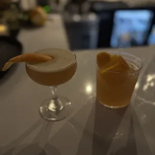 Imani, the bartender came up with a drink for my hubby as well which was bourbon-based too.