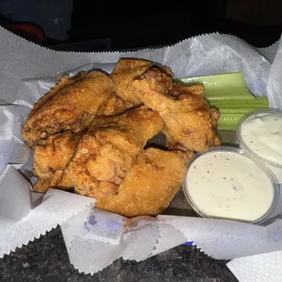 Honey old bay wings....cooked perfectly