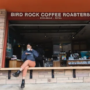 Outside of Bird Rock Coffee Roasters La Jolla