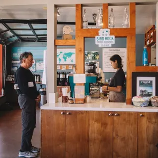 Inside of Bird Rock Coffee Roasters La Jolla