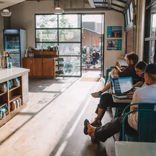 Inside of Bird Rock Coffee Little Italy