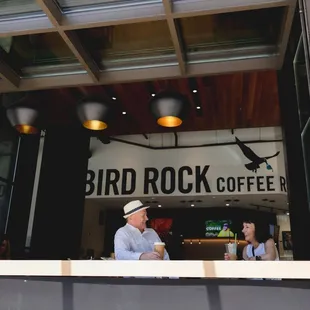 Window hangs at Bird Rock Coffee Waterfront