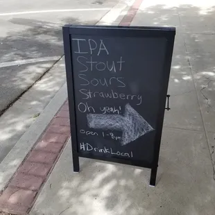 Cute sign for advertising