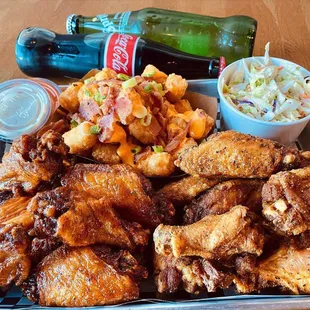 We've got chicken wings ...drums or flats?