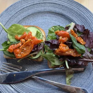 Avocado Toast minus the Avocado on Gluten-Free Bread