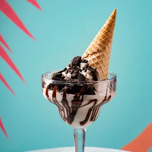 an ice cream sundae