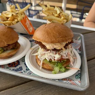 Nashville Hot +dill +southern slaw + pimento+Lettuce+Tomato= unbelievable