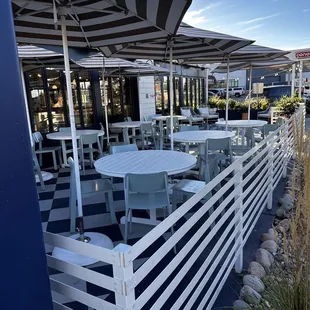 Exterior patio seating