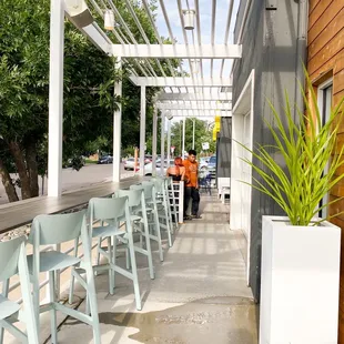 Outside seating