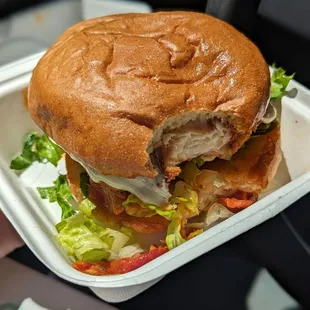 Tikka Masala chicken sandwich