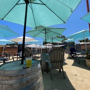 Patio area - I'm still very COVID cautious as of 8/2022, but plenty of space to spread out outside